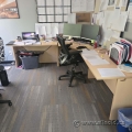 Blonde L Suite Office Desk 87" x 87"